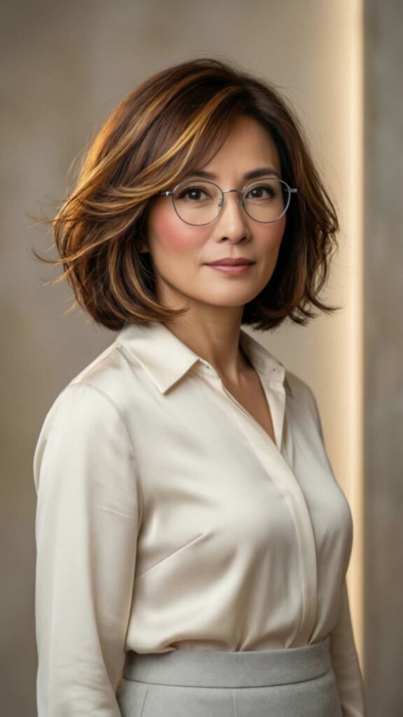 Layered Crop With Soft Waves