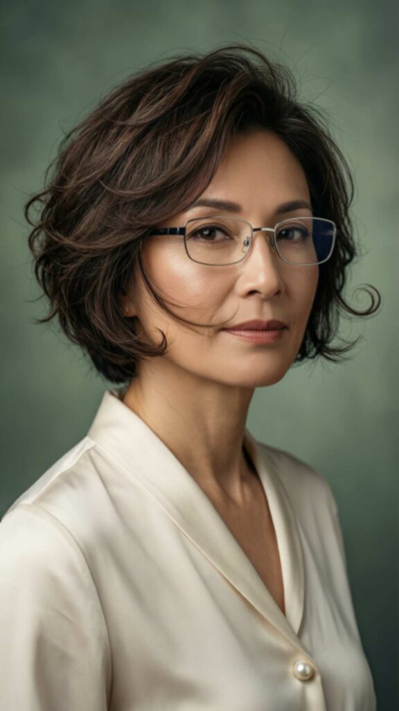 Short Cut With Gentle Curls at the Ends