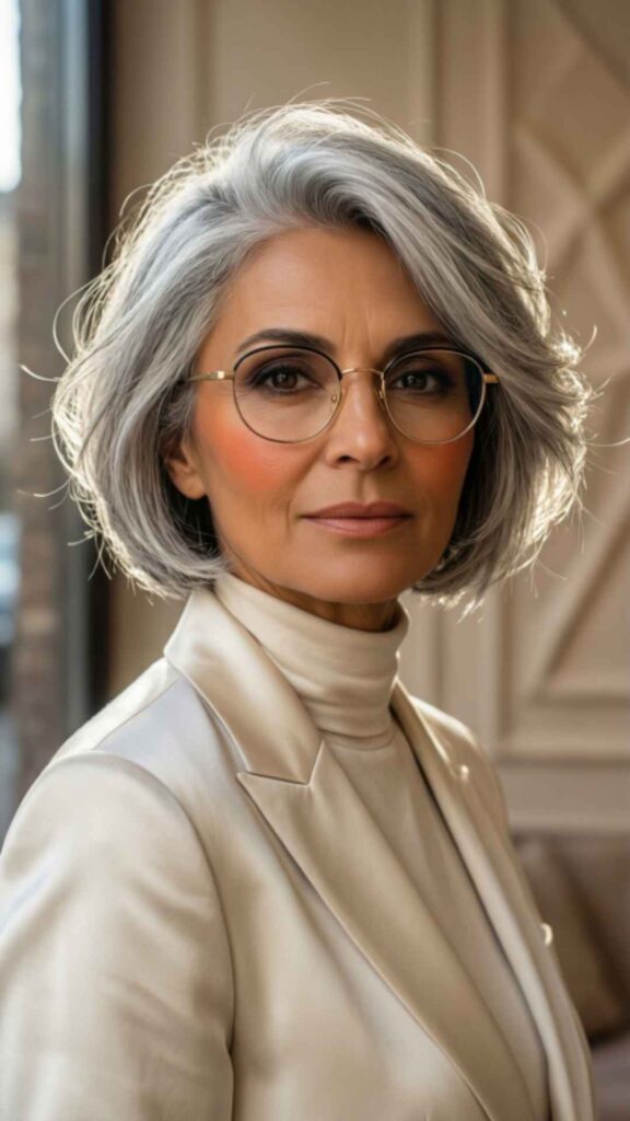 Textured Bob With Angled Ends