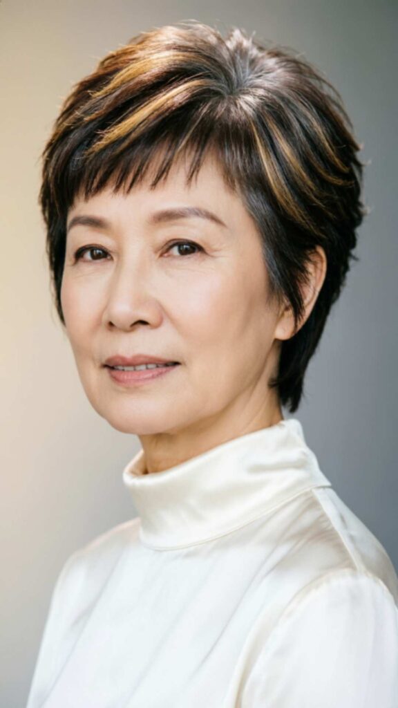 Layered Pixie With Highlights