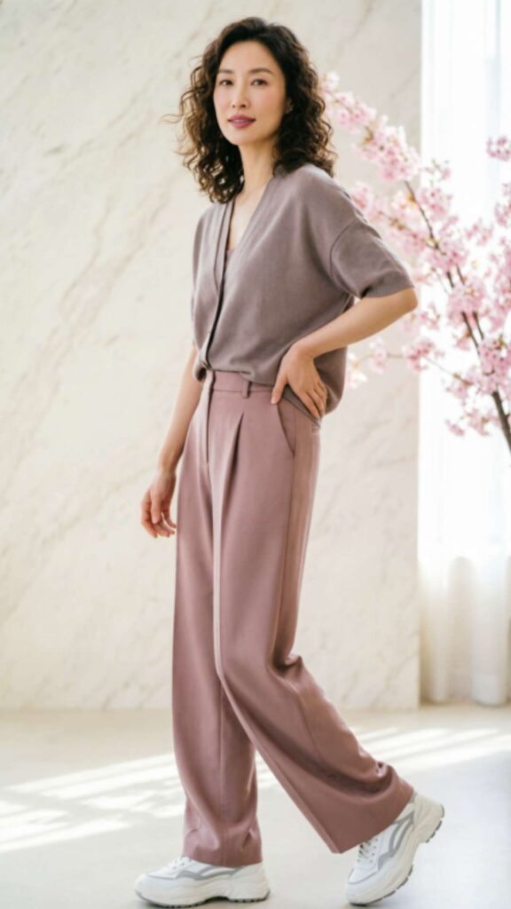 Matching Lounge Set with Sneakers