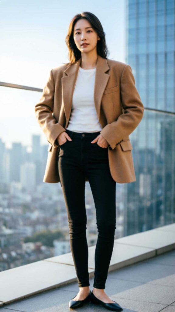 Oversized Blazer with Skinny Jeans