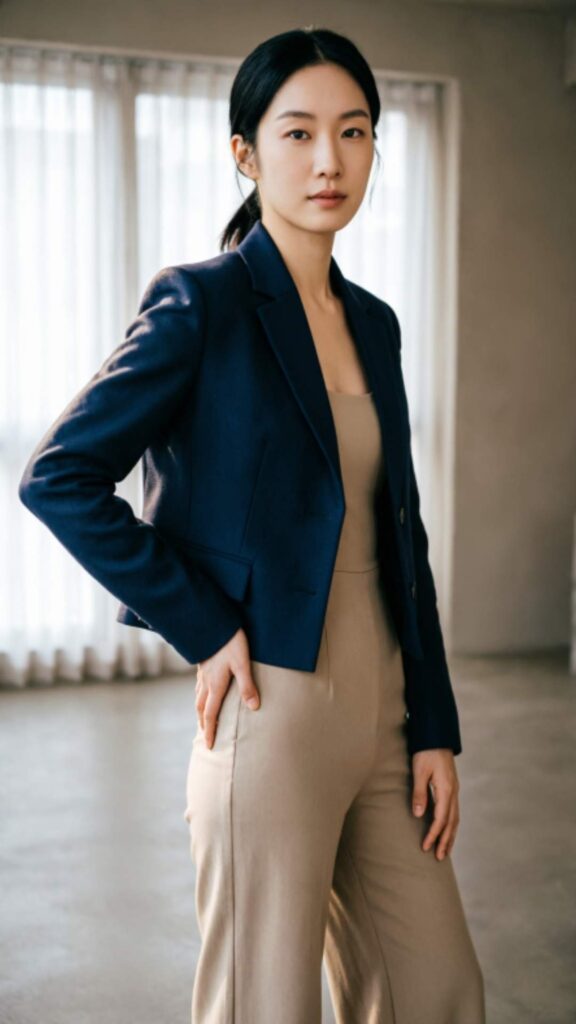 Blazer over Jumpsuit