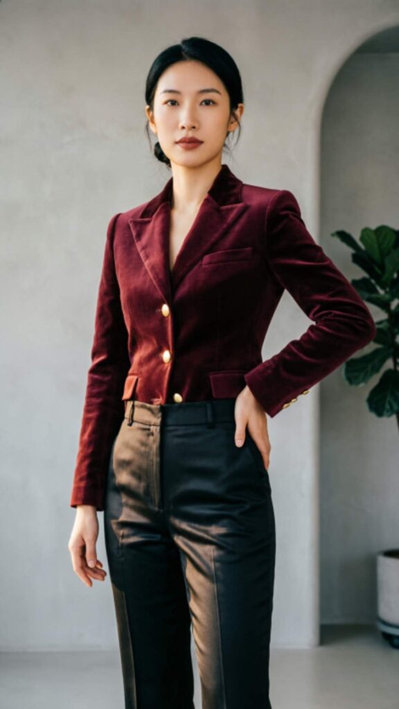 Statement Blazer with Simple Bottoms