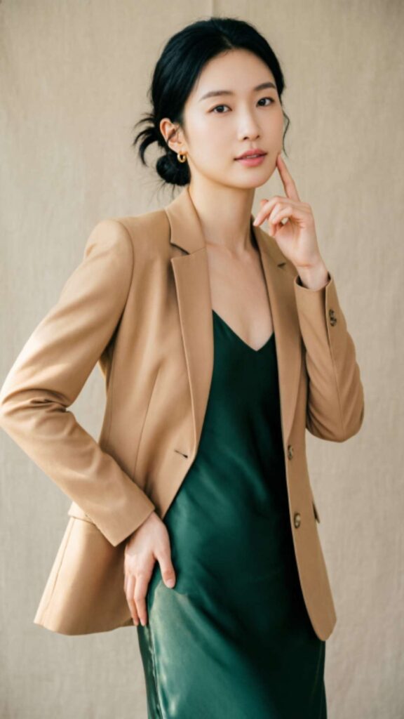Blazer with Slip Dress