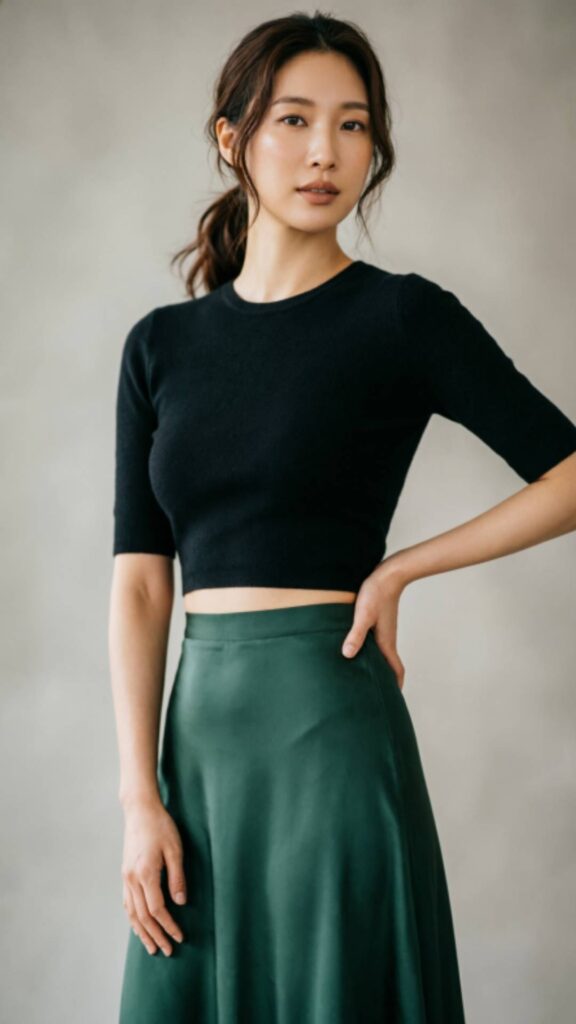 Midi Skirt with a Fitted Top