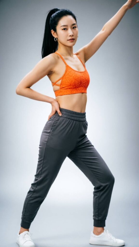 Sports Bra with High-Waisted Joggers