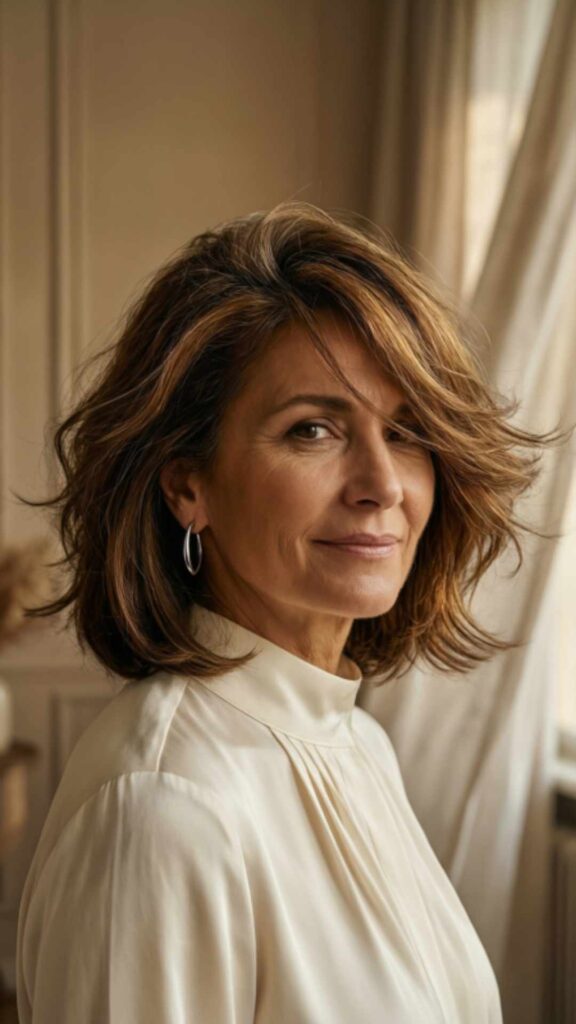 Layered Shoulder-Length Shag