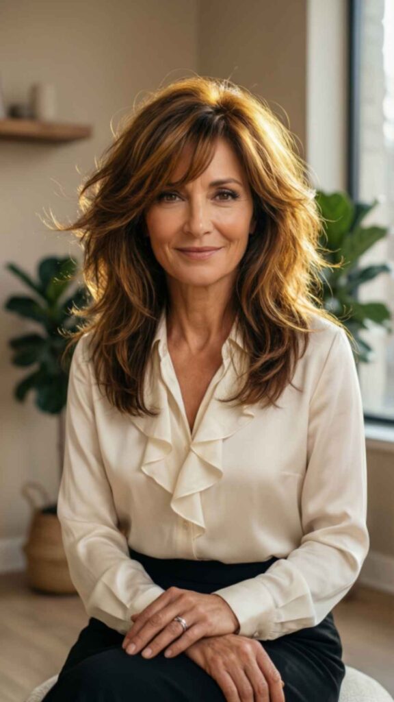 Layered Shag with Highlights