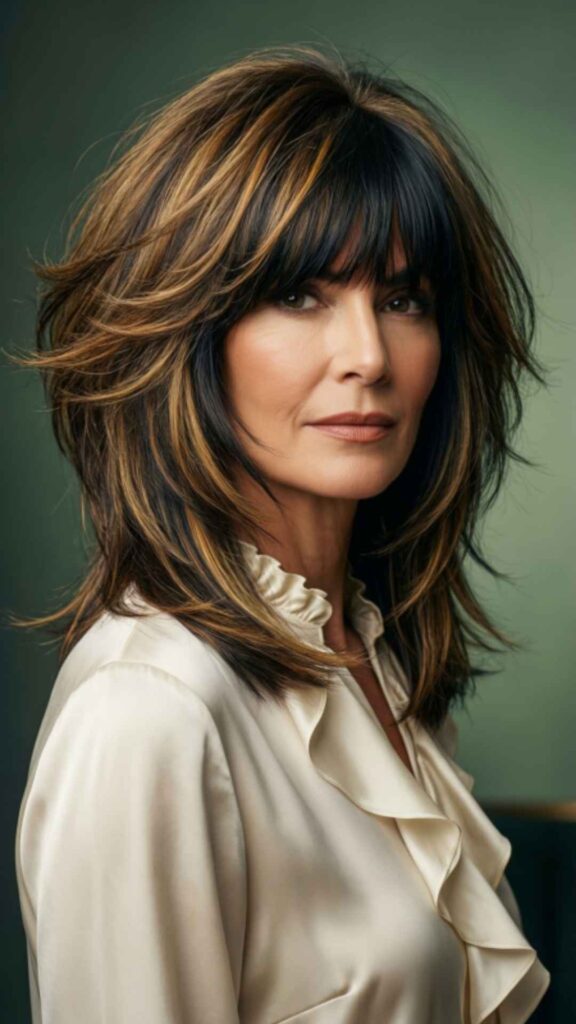 Choppy Shag with Highlights