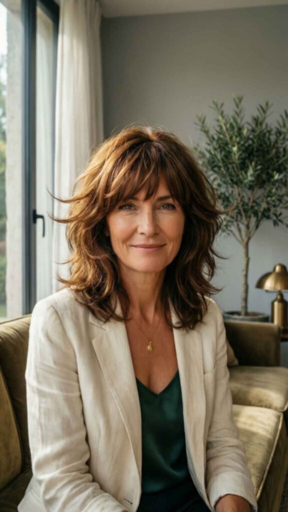 Shag with Curtain Bangs