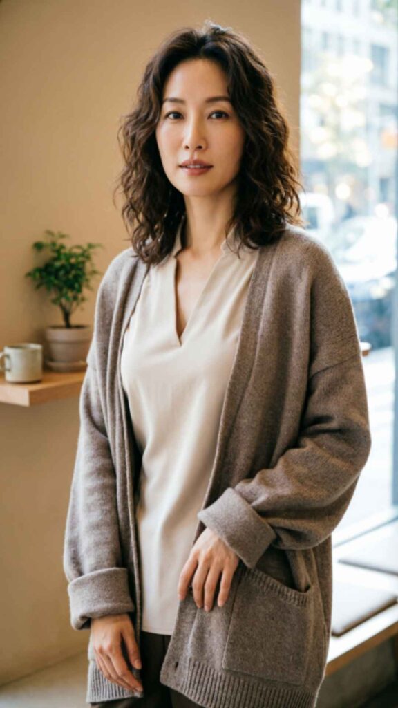 Tunic Top with Cigarette Trousers