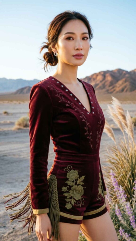 Western Romper Outfit