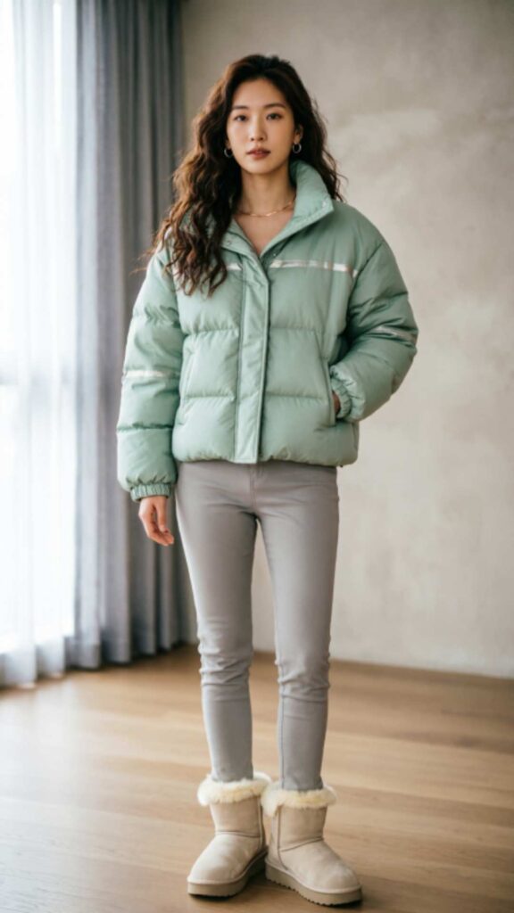 Puffer Jackets and Skinny Pants