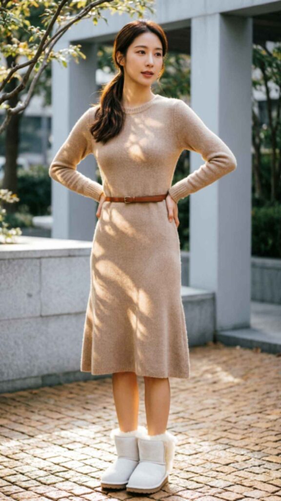 Knit Dresses and Belted Waist