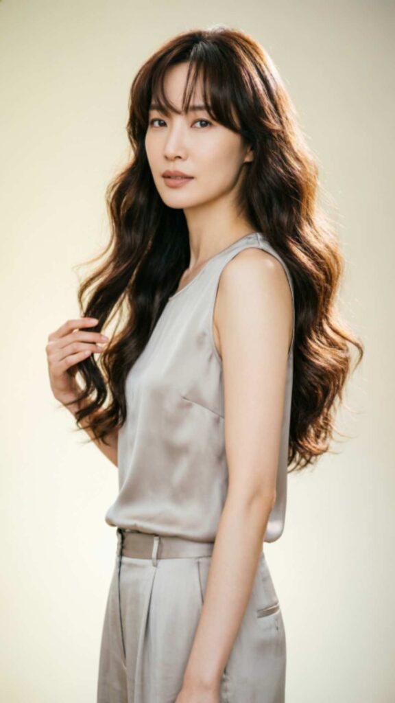 Curtain Bangs with Long Hair