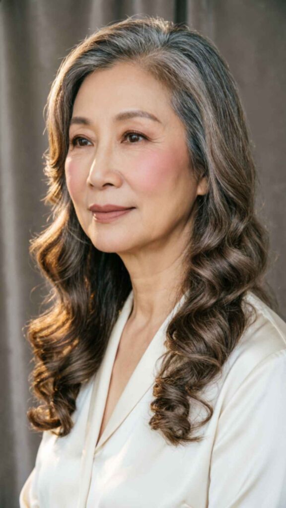 Side-Parted Wavy Hair