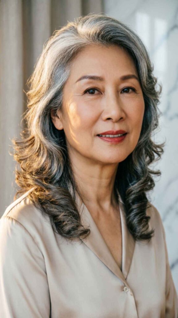 Layered Wavy Hair with Low Maintenance Cut