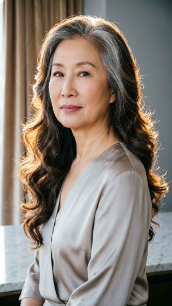 Glamorous Long Wavy Hair with Layers