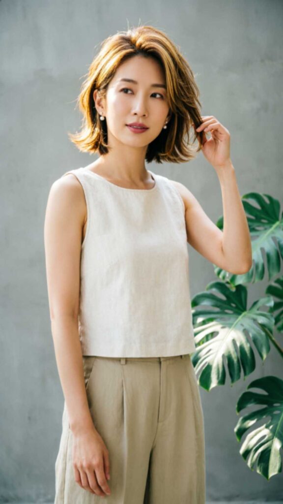 Layered Bob with Highlights