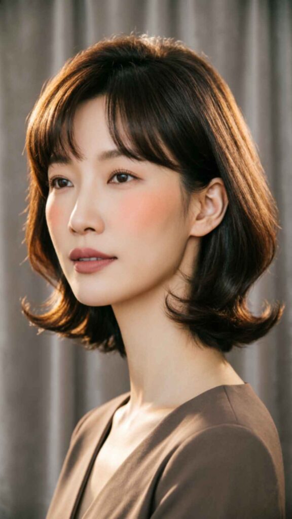 Layered Bob With Side Bangs