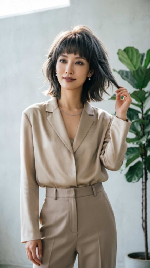 Choppy Bob With Bangs