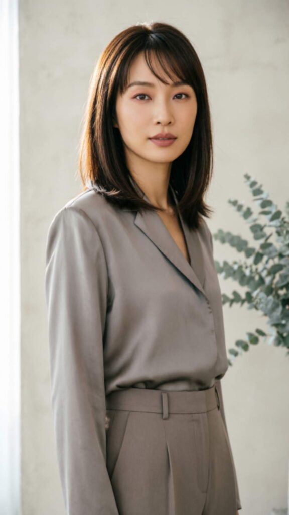 Straight Bob With Thin Bangs