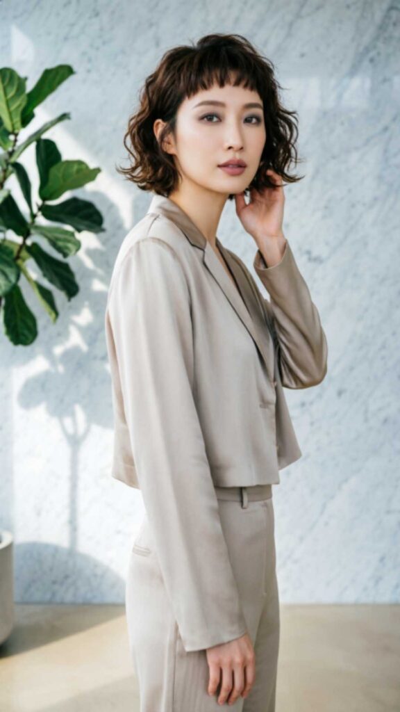 Pixie Bob With Short Bangs