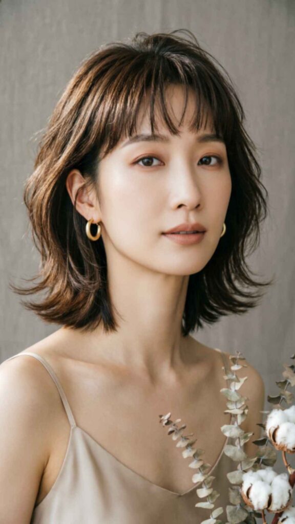 Textured Bob With Wispy Bangs