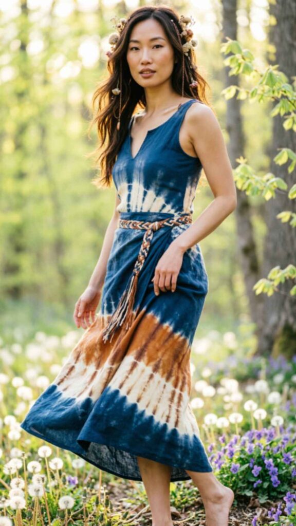 Boho Wrap Skirt with Sleeveless Top