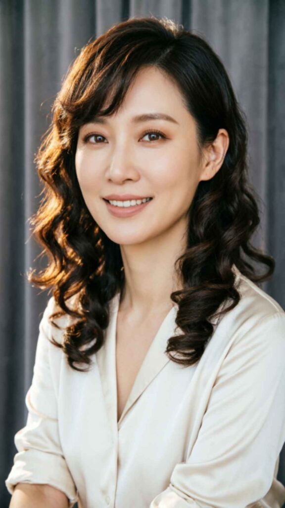 Side-Swept Bangs with Medium Hair