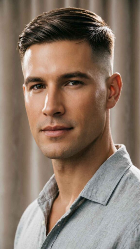 Straight Hair Edgar Haircut