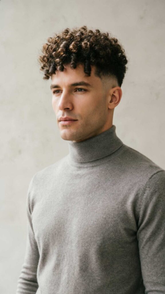 Curly Edgar Haircut