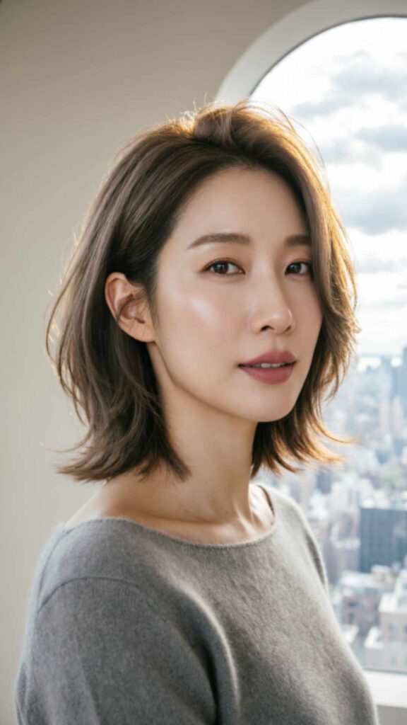 Medium Length Feathered Bob