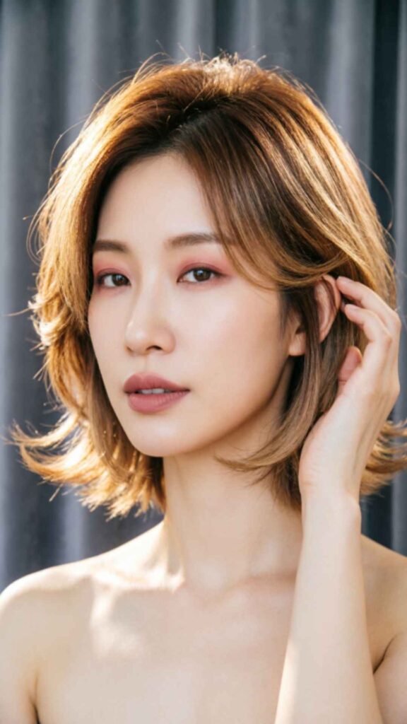 Feathered Bob with Balayage