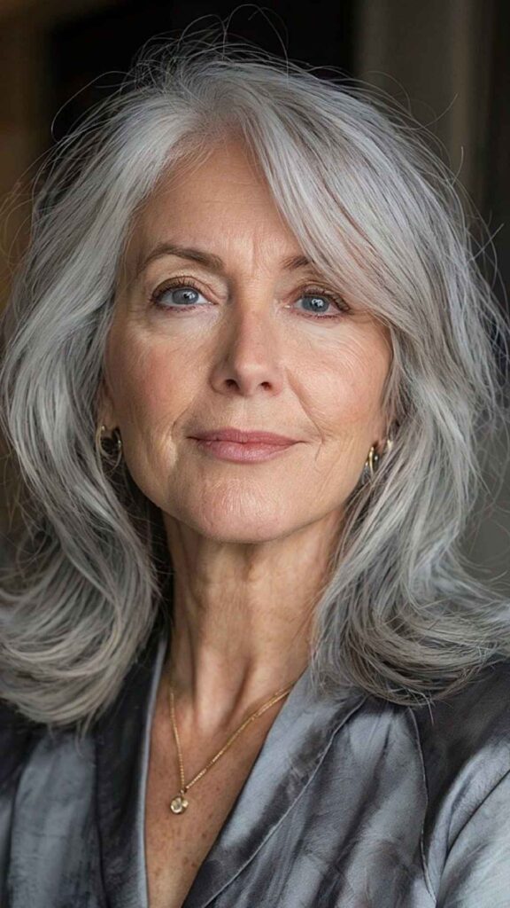 Medium-Length Straight Hair