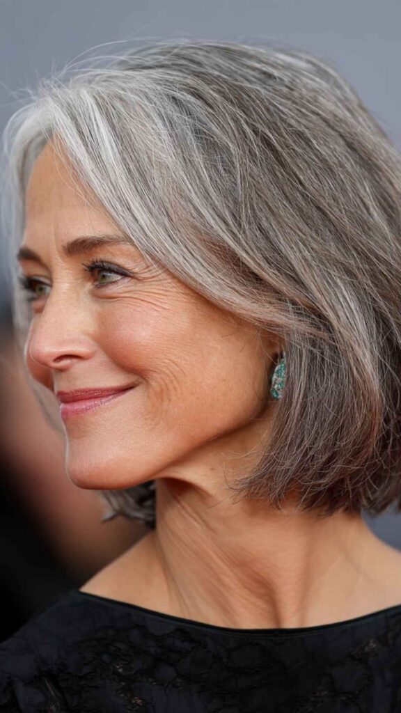 Gray Hair with Highlights