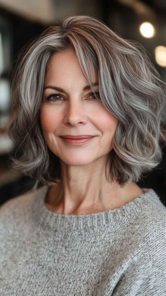 Natural Salt and Pepper Look