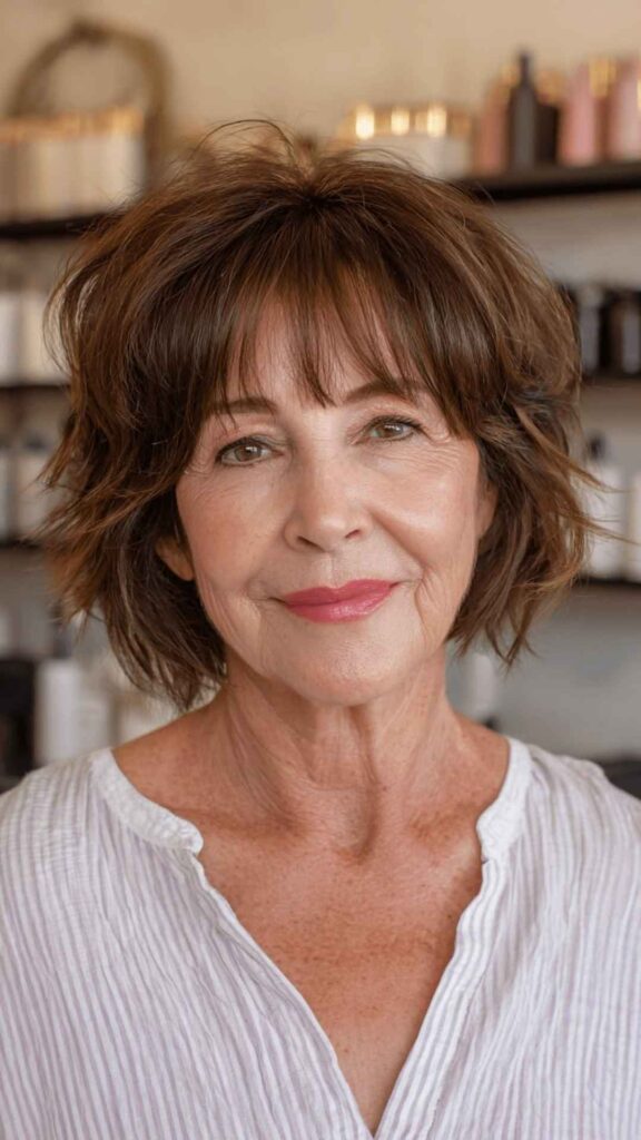 Wispy Bangs with Short Hair