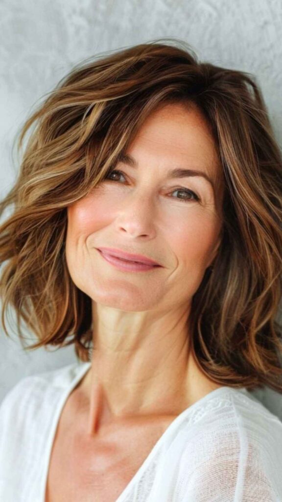 Natural Wavy Medium Hair