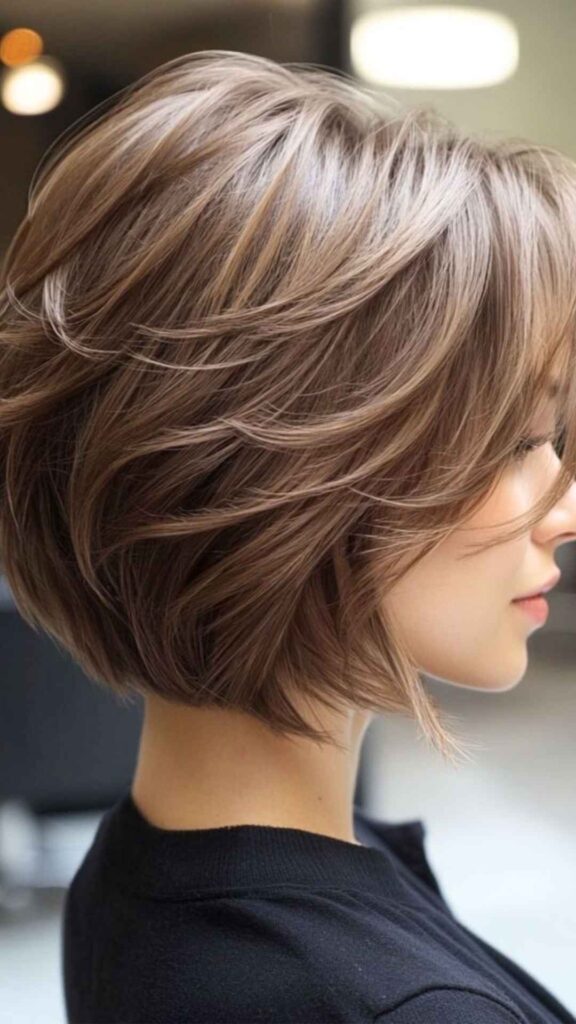 Short Layered Bob