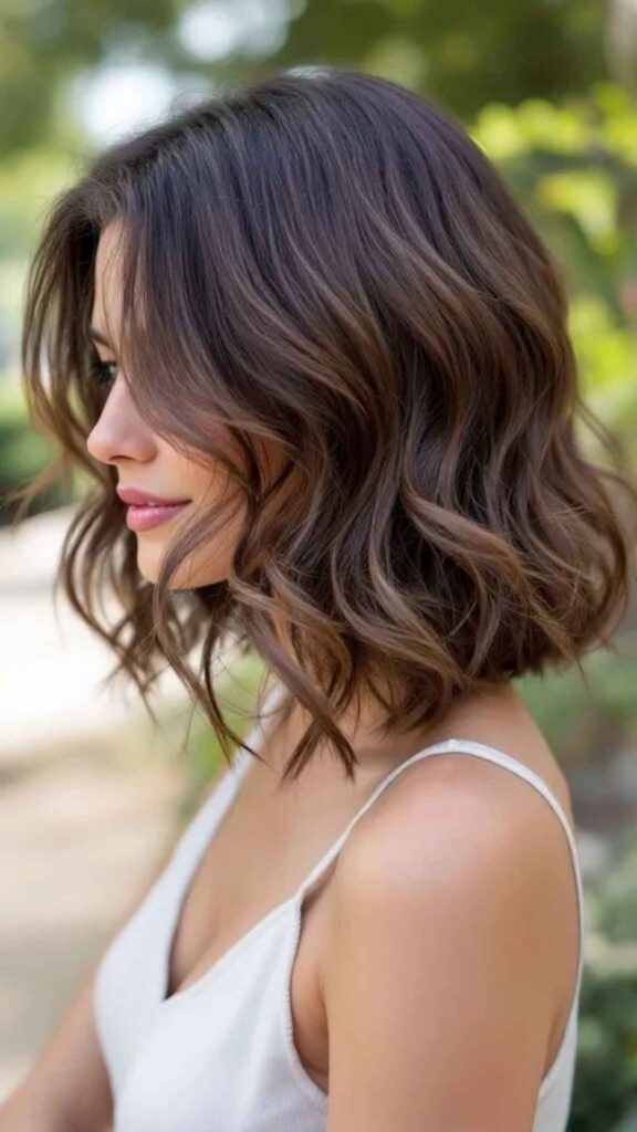 Wavy Lob (Long Bob)