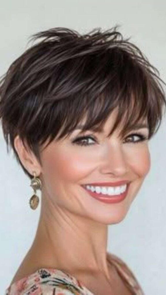 Layered Pixie with Bangs