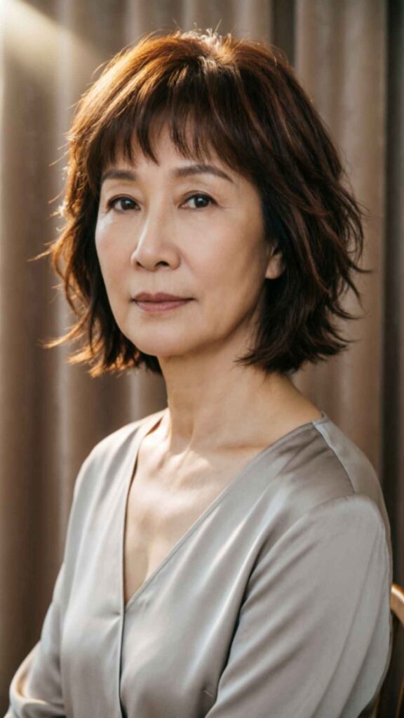 Short Bob with Choppy Bangs