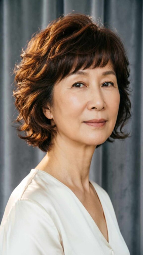 Voluminous Short Cut with Bangs