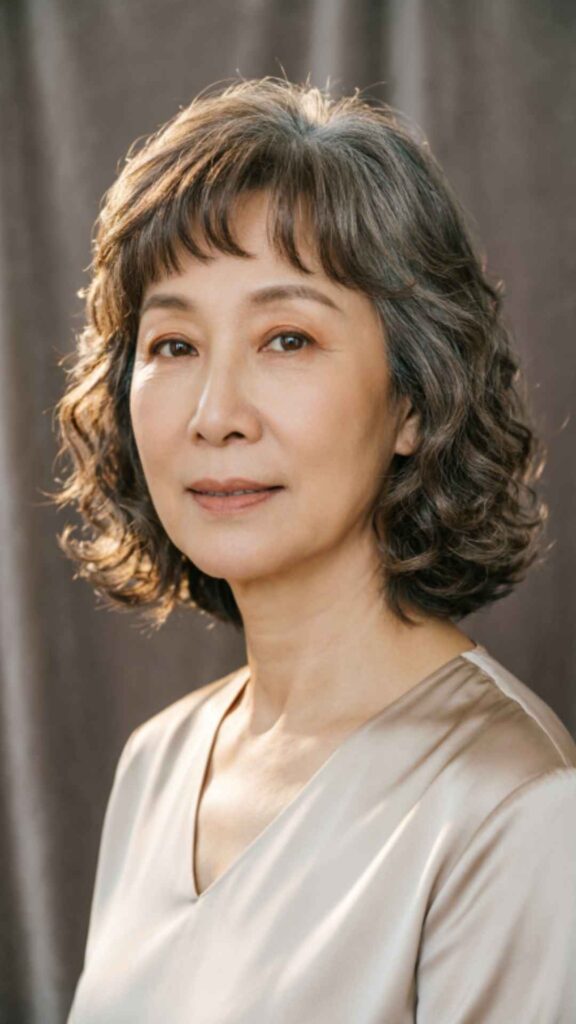 Short Wavy Cut with Soft Bangs