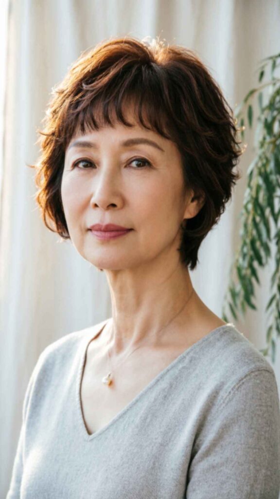 Short Layered Cut with Baby Bangs