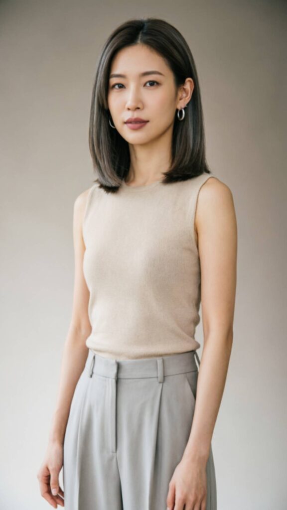 Blunt Cut Medium Hairstyle