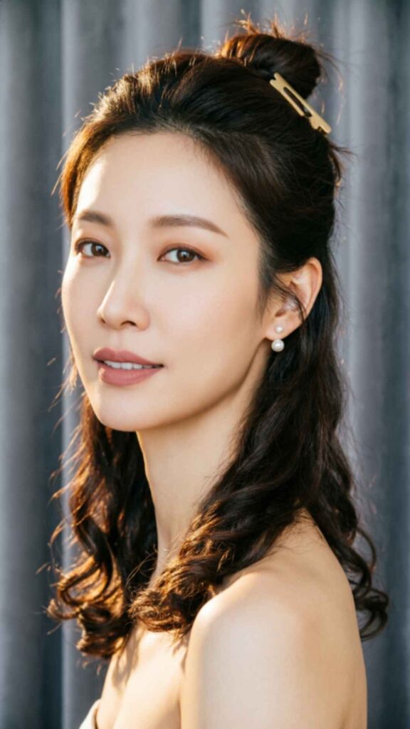 Half-Up Half-Down Medium Hair