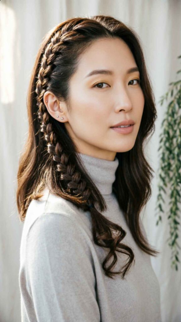 Braided Medium Hairstyle